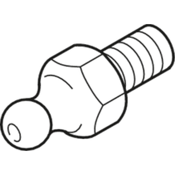 Bosch Rexorth Hydraulic-type lube nipple according to DIN 71412 Form A Rexroth