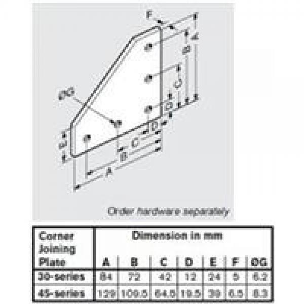 Bosch Rexroth 8981019457, Stiffening Plate Crnr Jn Plate 30 8981019457 Rexroth